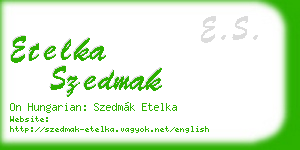 etelka szedmak business card