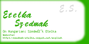 etelka szedmak business card